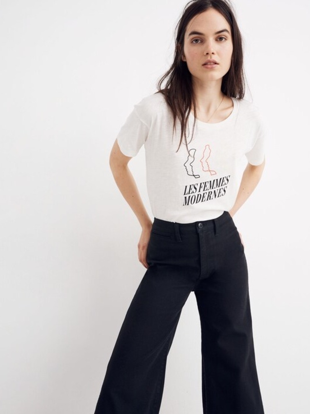 Madewell Les Femmes Modernes Whisper Cotton Crewneck Tee